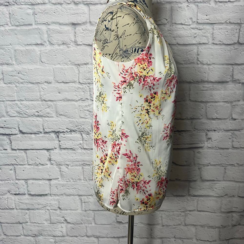 White House Black Market Floral Tank Blouse - Picture 6 of 8